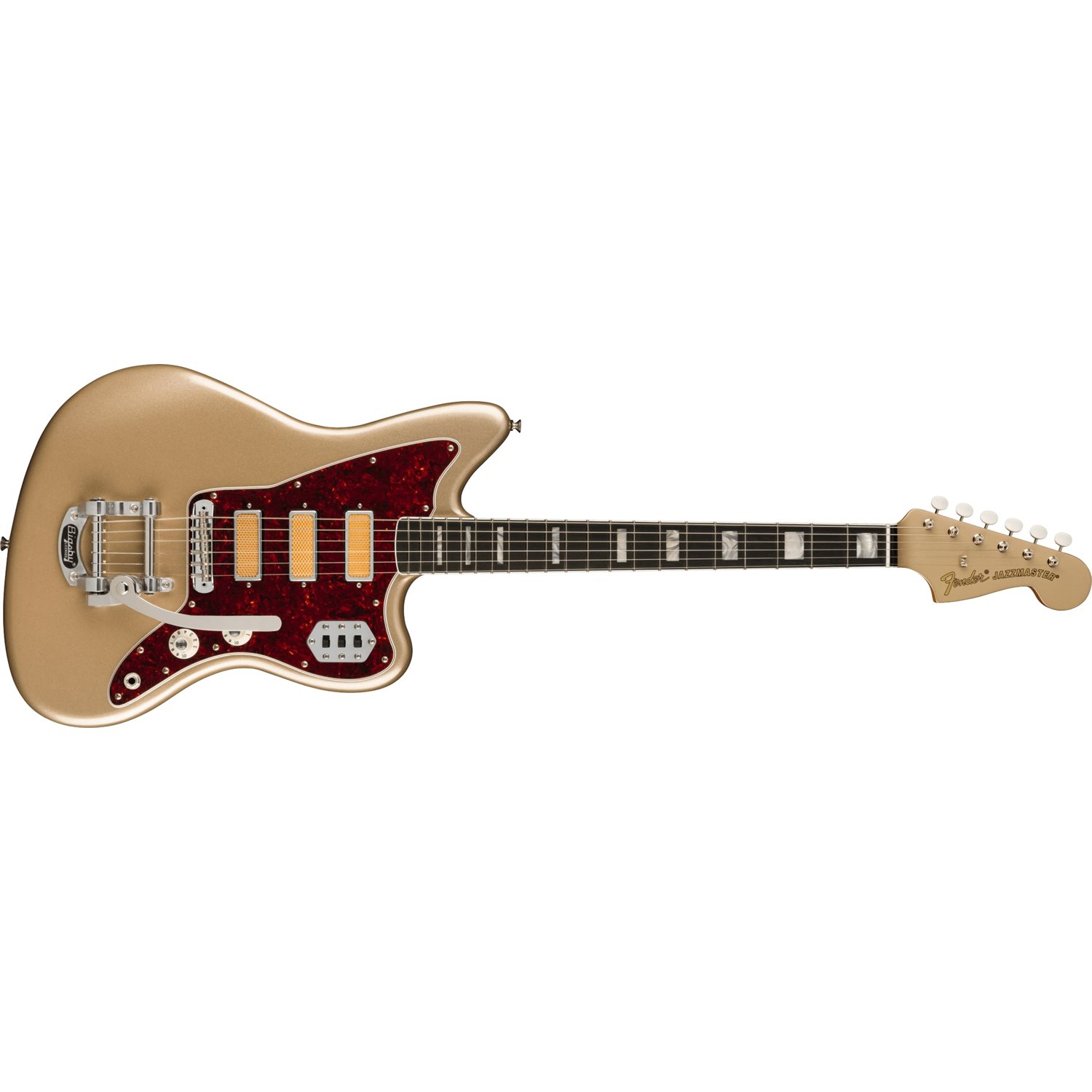 FENDER - Gold Foil Jazzmaster®, Touche en ébène - Shoreline Gold