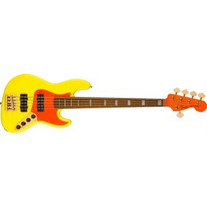 FENDER - MonoNeon Jazz Bass® V, touche en érable - Neon Yellow