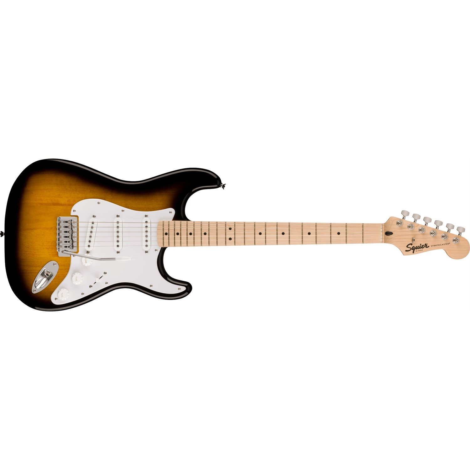 FENDER - Squier Sonic™ Stratocaster®, Maple Fingerboard, White Pickguard - 2-Color Sunburst