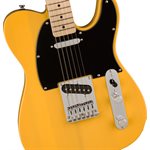 FENDER - Squier Sonic™ Telecaster®, Maple Fingerboard, Black Pickguard - Butterscotch Blonde