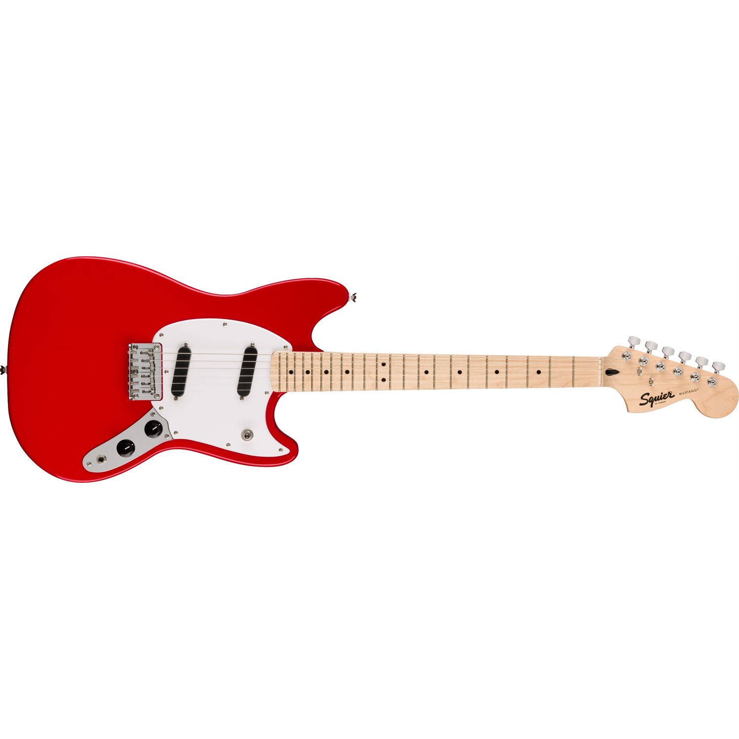 FENDER - Squier Sonic™ Mustang®, Touche en érable, Pickguard blanc - Torino Red