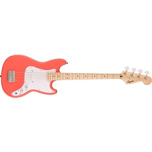 FENDER - Squier Sonic™ Bronco™ Bass, Maple Fingerboard, White Pickguard - Tahitian Coral