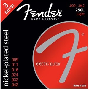FENDER - Cordes Super 250L NPS à boule - 9-42 - 3 Pack