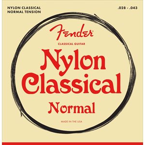 FENDER - CORDES DE GUITARE CLASSIQUE / NYLON - TENSION NORMALE 