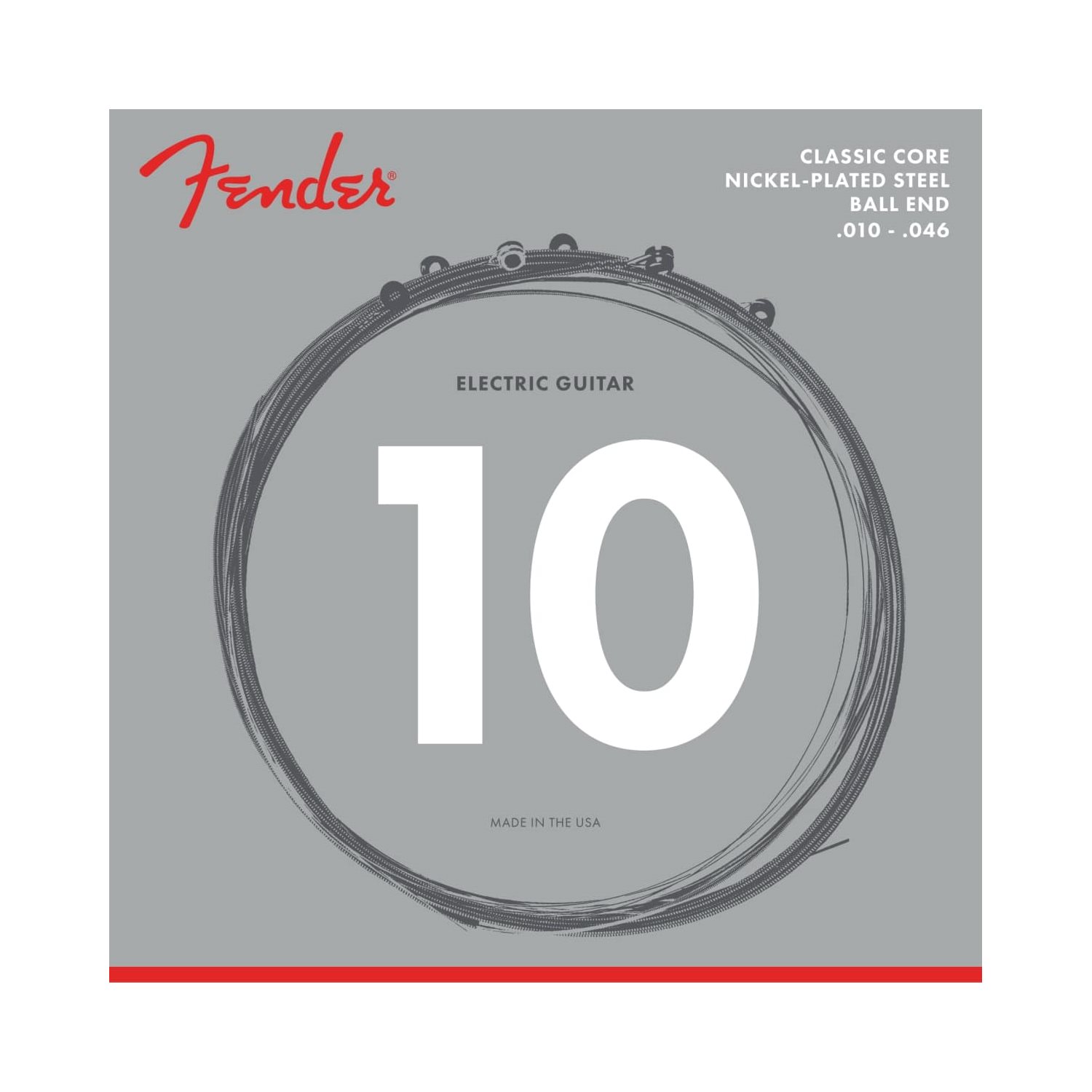 FENDER - CLASSIC CORE - NICKEL-PLATED ELECTRIC GUITAR STRINGS - BALL ENDS - 10-46 