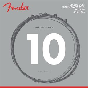 FENDER - CLASSIC CORE - Nickel-Plated ELECTRIC GUITAR STRINGS - BALL ENDS - 9-42 