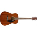 FENDER - CD-60S Dreadnought, Touche en noyer, entièrement en acajou