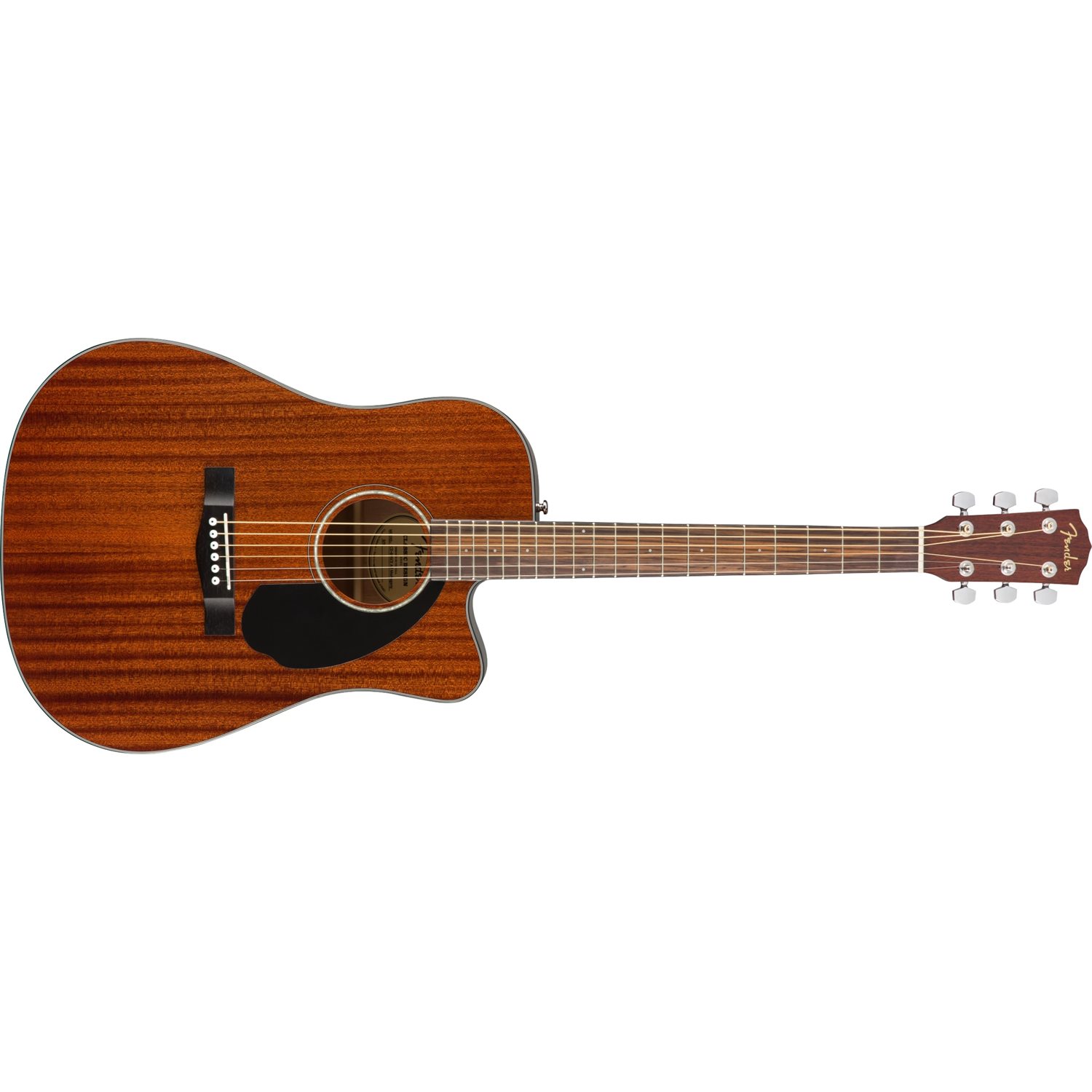 FENDER - CD-60SCE Dreadnought, Touche en noyer, entièrement en acajou