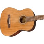 FENDER - 3 / 4 Acoustic Guitar w / Gig Bag, Walnut Fingerboard - Natural