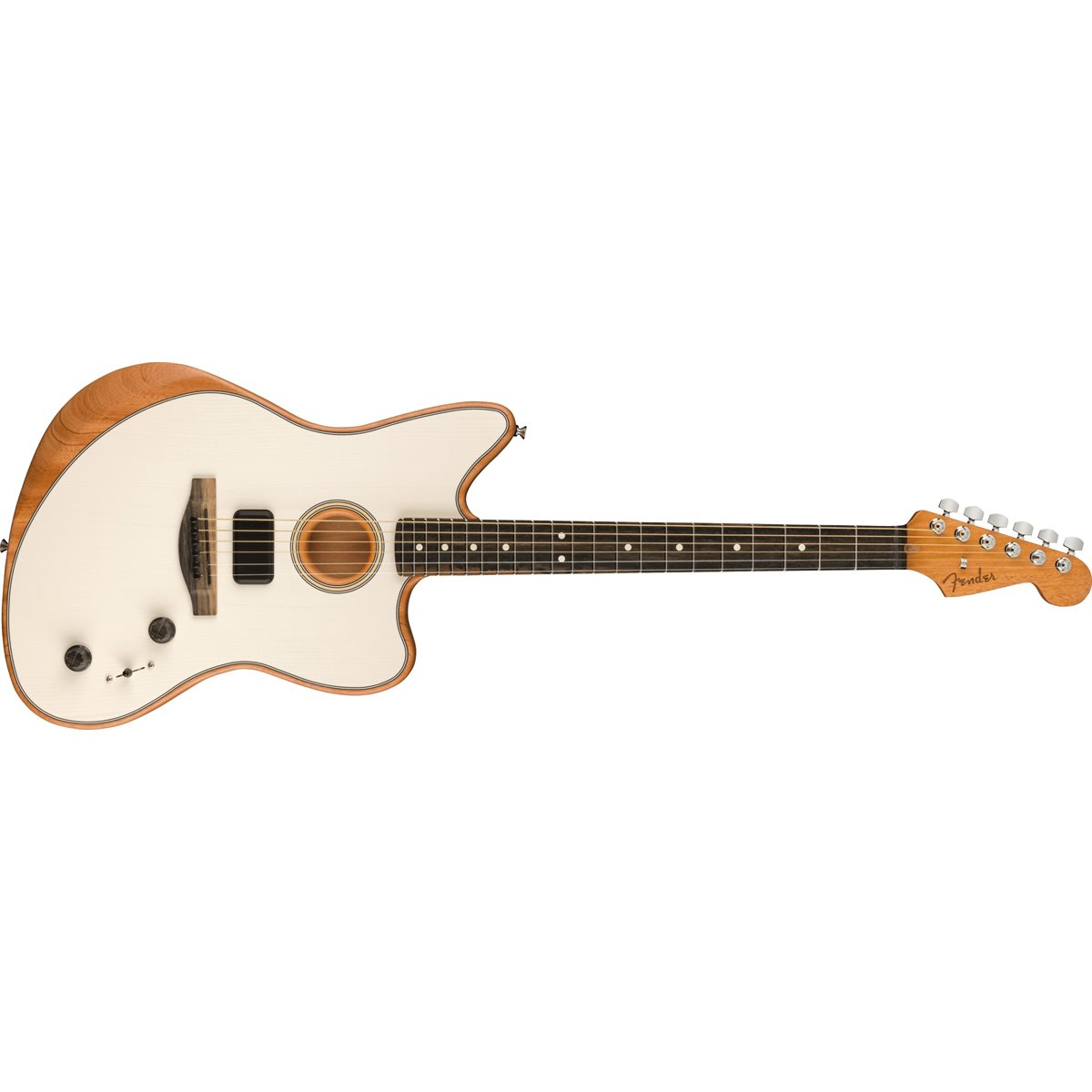 FENDER - AMERICAN ACOUSTASONIC JAZZMASTER - Arctic white