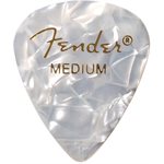 FENDER - 351 SHAPE PREMIUM CELLULOID PICKS - 12 picks pack - medium - White Moto