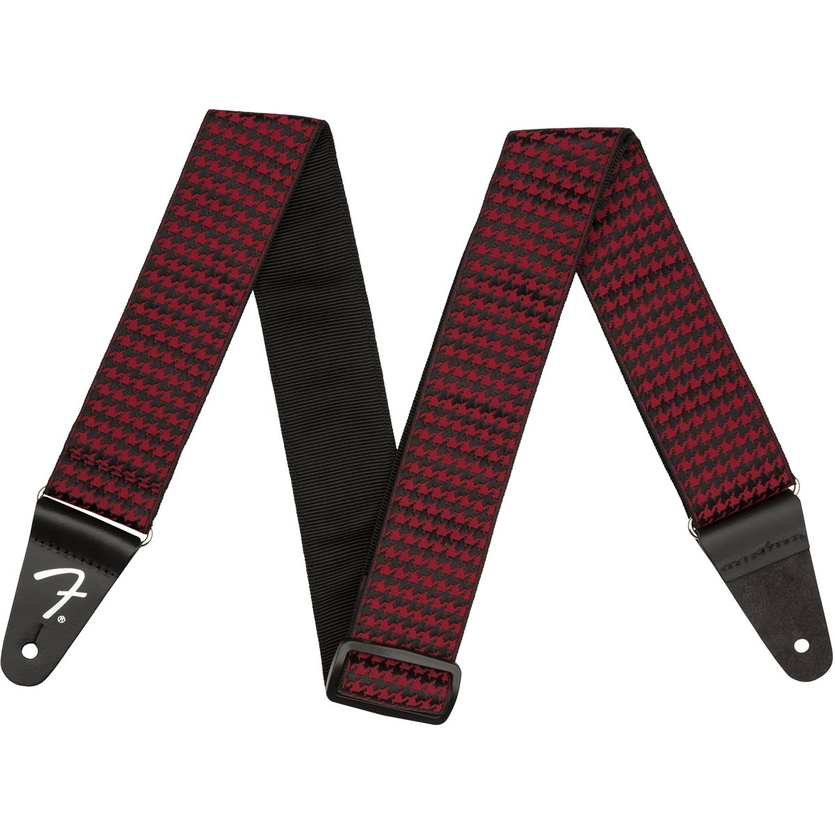 FENDER - SANGLE HOUNDSTOOTH JACQUARD - Rouge