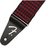 FENDER - SANGLE HOUNDSTOOTH JACQUARD - Rouge