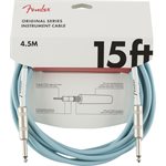 FENDER - Câble pour instrument série originale, 15', Daphne Blue