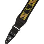 FENDER - Swell™ Neoprene Strap, Blk / Ylw / Brn Mono - 2.5''