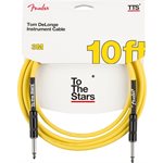 FENDER - Tom DeLonge 10' To The Stars Instrument Cable - Graffiti Yellow