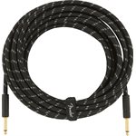 FENDER - Deluxe Series Instrument Cable, Straight / Straight, 25' - Black Tweed