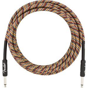 FENDER - Festival Instrument Cable, Straight / Straight, 18.6', Pure Hemp - Rainbow