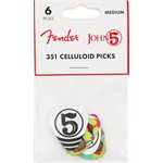 FENDER - John 5 351 Celluloid Picks (6 pack)