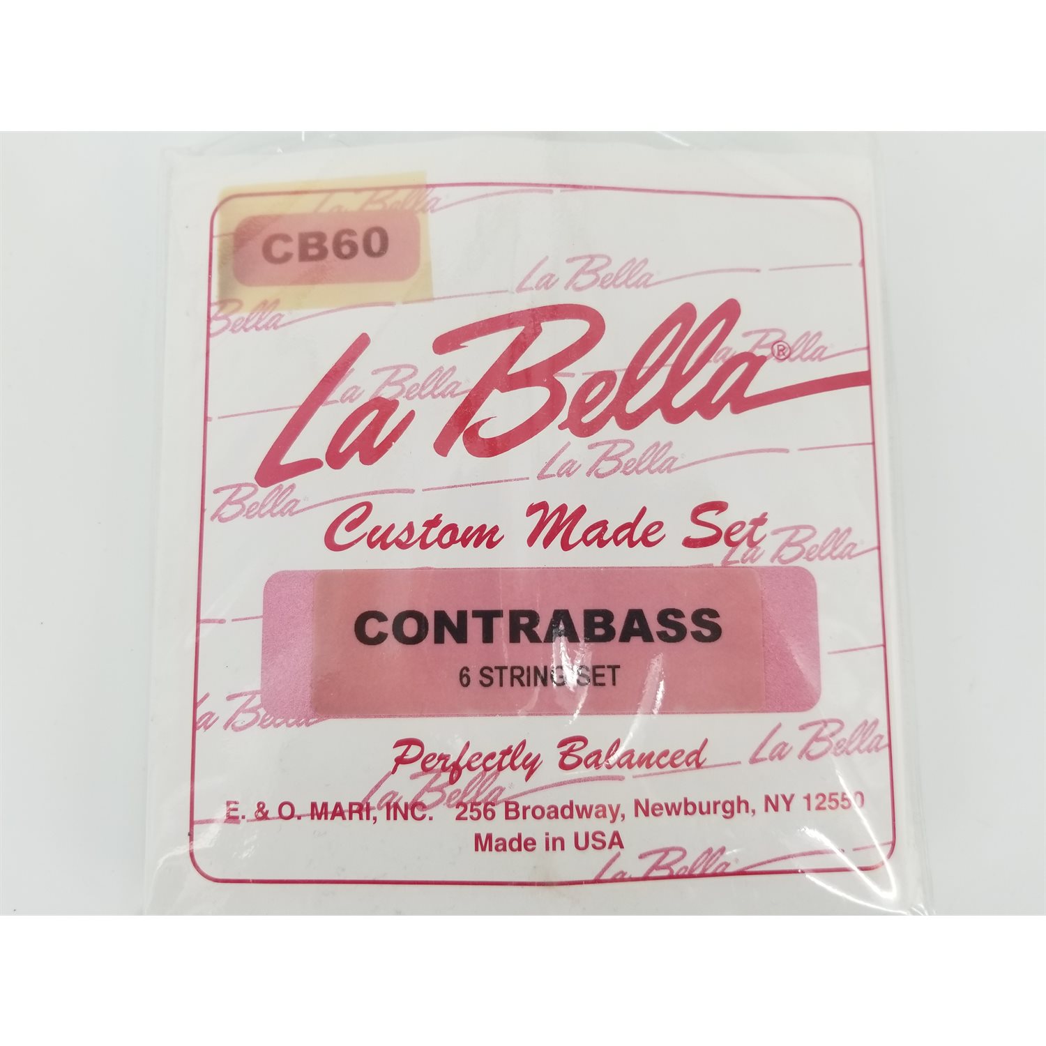 LABELLA - CB60 - cordes de contrebasse classique - 6 cordes - 28-90 