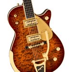 GRETSCH - G6134TGQM-59 Quilt Classic Penguin™ Édition limitée avec Bigsby®, touche en ébène - Forge Glow