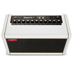 POSITIVE GRID - SPARK 2 - Ampli de pratique intelligent pour guitare de 50 watts et haut-parleur Bluetooth® - Pearl