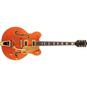 GRESTCH - G5422TG Electromatic® Classic Hollow Body Double-Cut with Bigsby® and Gold Hardware, Laurel Fingerboard - Orange Stain