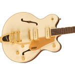 GRETSCH - Electromatic™ Pristine LTD Center Block Double-Cut avec Bigsby®, Touche en laurier - White Gold