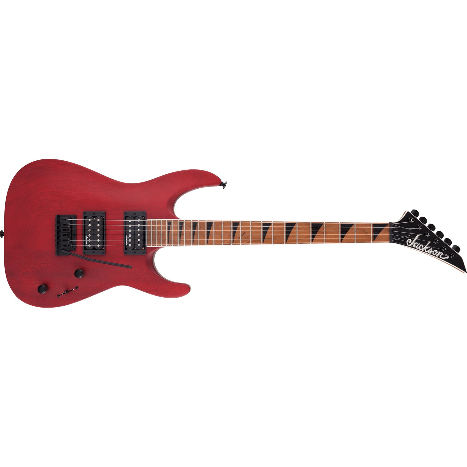 JACKSON - JS Series Dinky® Arch Top JS24 DKAM, touche en érable caramélisé - Teinture rouge