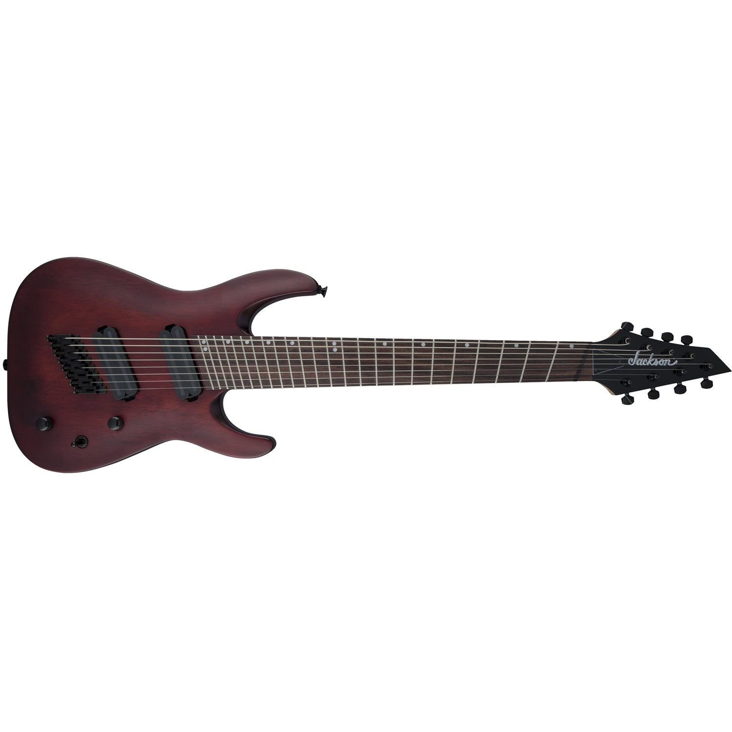 JACKSON - X Series Dinky™ Arch Top DKAF8 MS, Touche en Laurier, Multi-Scale - Stained Mahogany