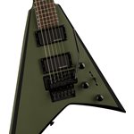 JACKSON - X Series Rhoads RRX24, Touche Laurier - Matte Army Drab with Black Bevels