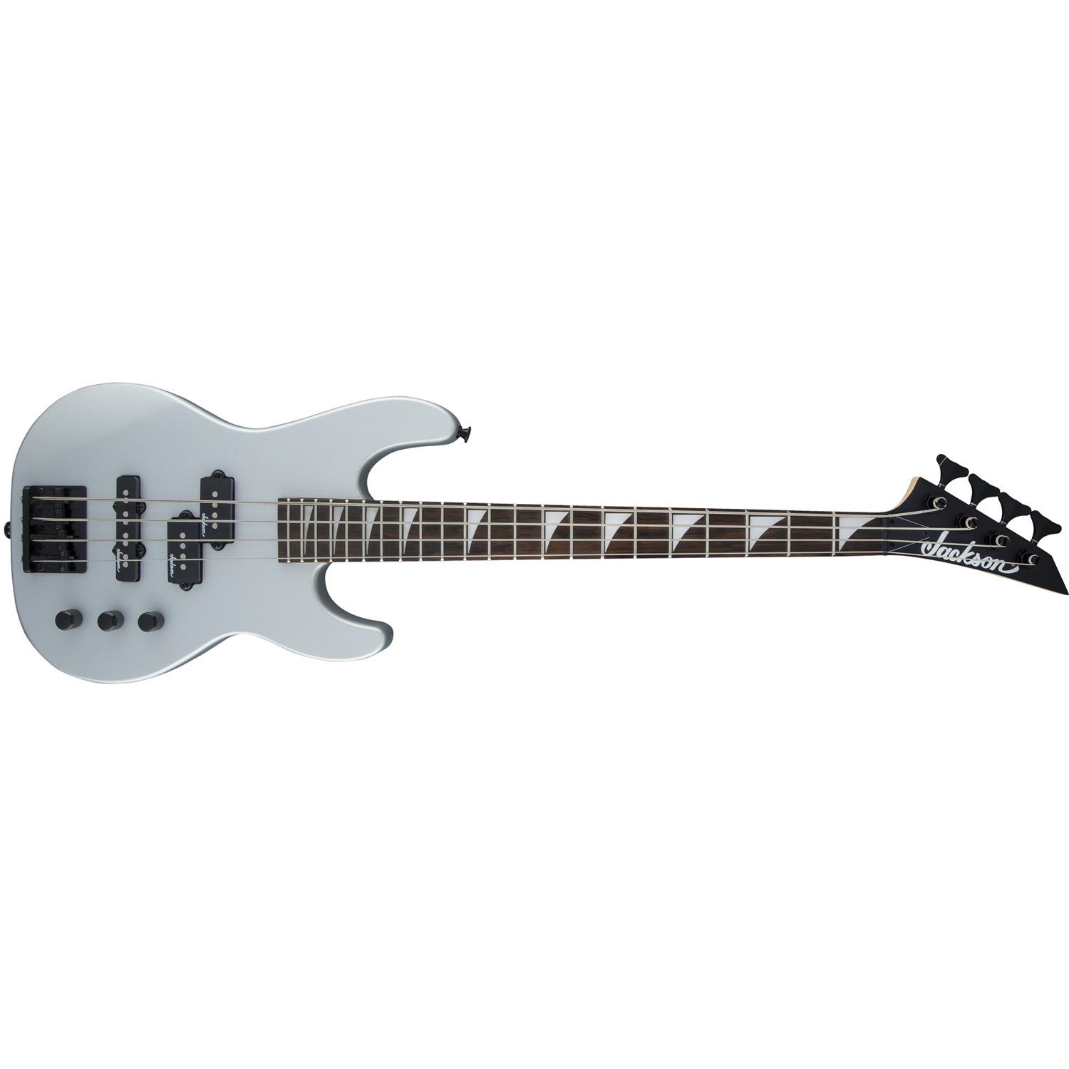 JACKSON - Basse électrique JS Series Concert™ Minion JS1X, touche amarante - Argent satiné