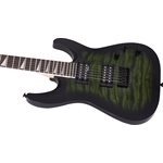 JACKSON - JS Series Dinky® Arch Top JS32Q DKA HT, Touche en amarante - Transparent Green Burst