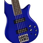 JACKSON - Basse électrique Spectra JS3V de la série JS, Touche en laurier - 4 cordes - Indigo Blue