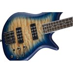 JACKSON - Basse électrique Spectra JS3Q de la série - 4 cordes - Touche en laurier - Amber Blue Burst