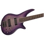 JACKSON - Basse électrique Spectra JS3QV 5 cordes de la série JS, Touche en laurier - Purple Phaze