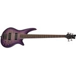 JACKSON - Basse électrique Spectra JS3QV 5 cordes de la série JS, Touche en laurier - Purple Phaze