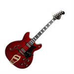 HAGSTROM - 67’ Viking Hollowbody 6-String Electric Guitar - Wild Cherry Transparent