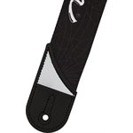 JACKSON - Sangle Jackson® avec logo blanc, noir, 2"