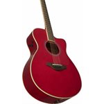 YAMAHA - FSCTA RR - Guitare acoustique électrique Folk / Concert TransAcoustic - rouge rubis (RUBY RED)