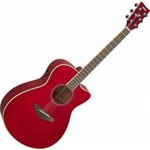 YAMAHA - FSCTA RR - Guitare acoustique électrique Folk / Concert TransAcoustic - rouge rubis (RUBY RED)