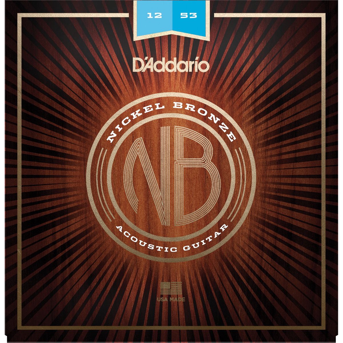 D'ADDARIO - NB1253 - acoustic guitar strings - Nickel Bronze - Regular Light Set - 12-53