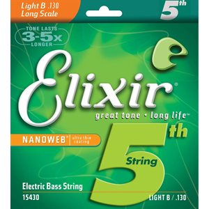 ELIXIR - 15430 - Electric Bass Strings NanoWeb Coated .130