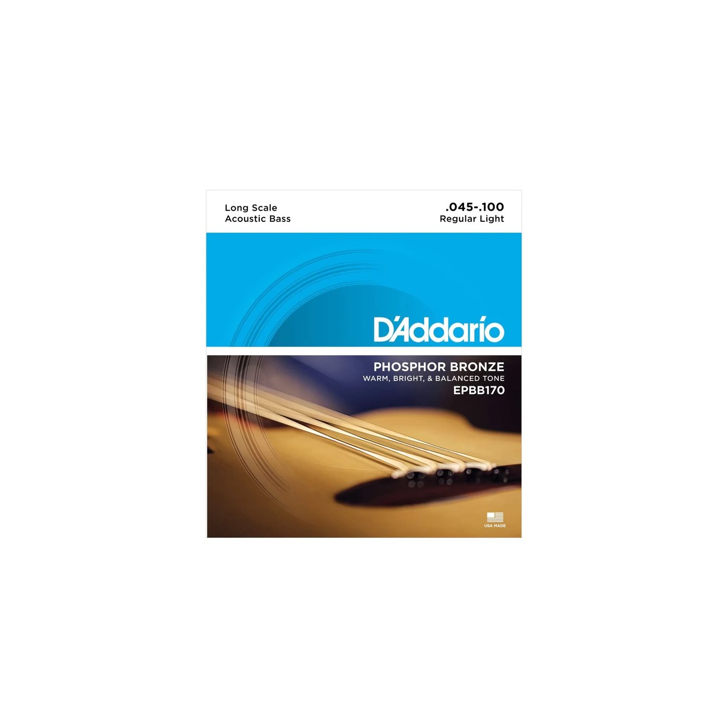 D'ADDARIO - EPBB170 - acoustic bass strings - 4-string - 45-100