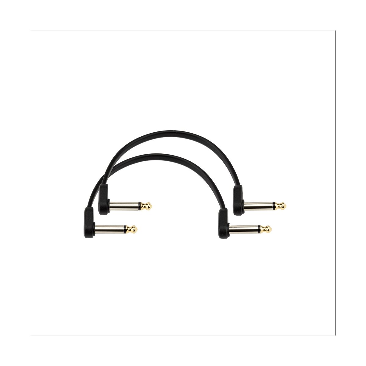 D'ADDARIO - PW-FPRR-204OS - Offset RIght Angle to RIght Angle Flat Patch Cable - 4'' (Twin-pack)