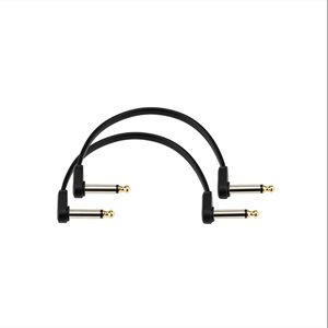 D'ADDARIO - PW-FPRR-206OS - Offset RIght Angle to RIght Angle Flat Patch Cable - 6'' (Twin-pack)