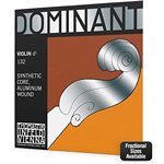 DOMINANT - 132.5 - 1 / 2 VIOLIN D STRING ALUMINUM