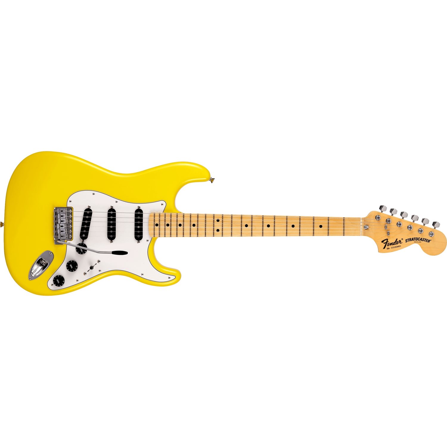 FENDER - Limited International Color Stratocaster®, Maple Fingerboard, Made in Japan - Monaco Yellow