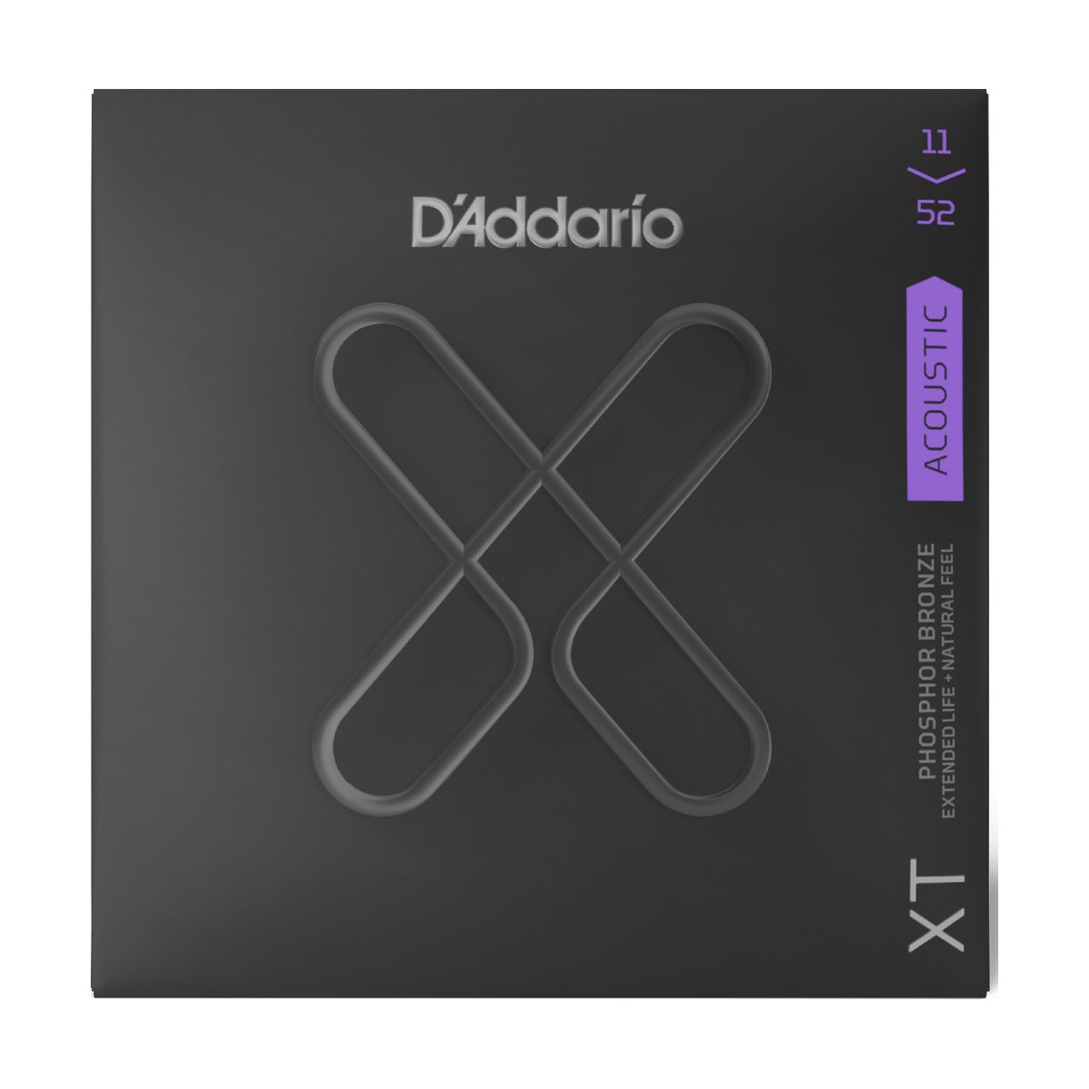 D'ADDARIO - XTAPB1152 - XT Phosphor Bronze - acoustic guitar strings - 11-52