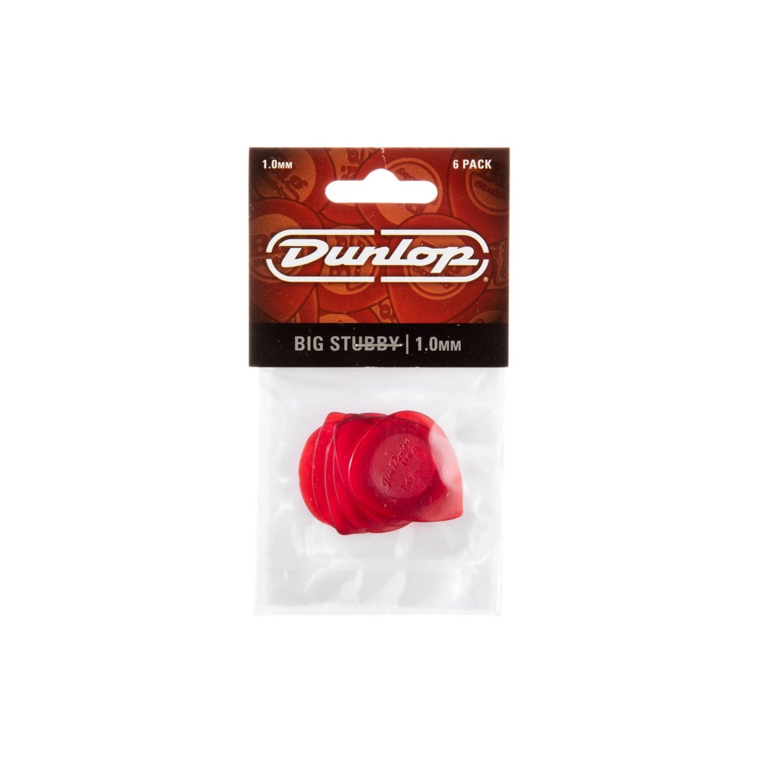 DUNLOP - 475P-1.0 - Big Stubby Player (ensemble de 6) - 1.0mm